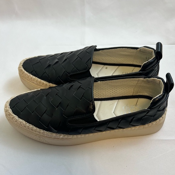 Franco Sarto Black Homer3 Woven Slip-On Espadrille Sneakers Women’s Size 9M - Picture 5 of 13